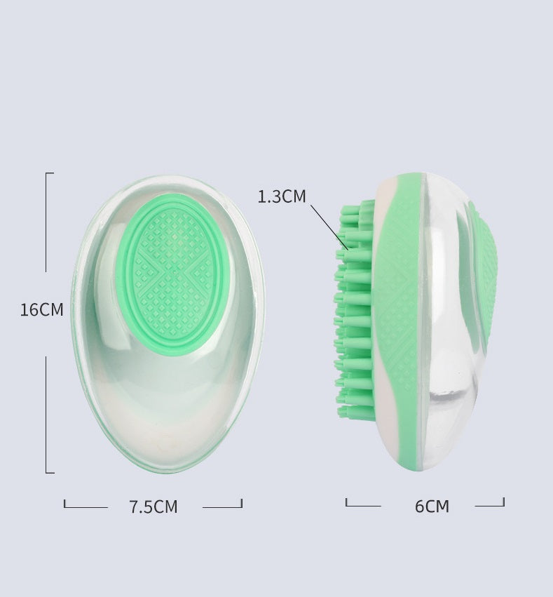 Pet bath brush 2-in-1